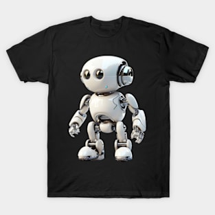 Futuristic White Toy Robot T-Shirt